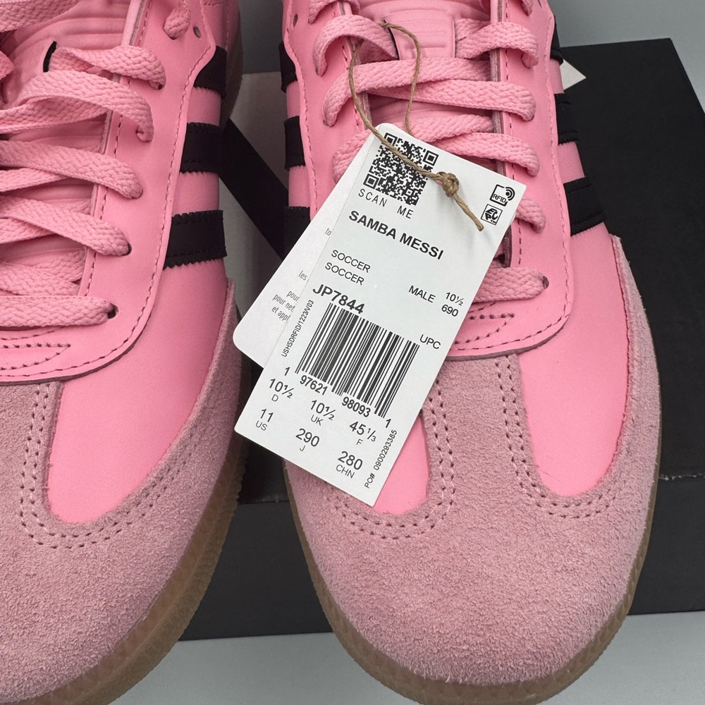 Adidas Samba Messi Pink and Black Men’s 11 new in box - Picture 3 of 8